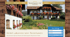 Desktop Screenshot of beckerbauernhof.de