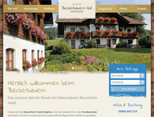 Tablet Screenshot of beckerbauernhof.de